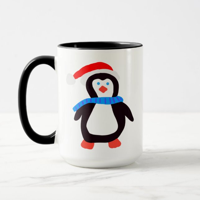 Mug Pingouin d'hiver classique (Gauche)