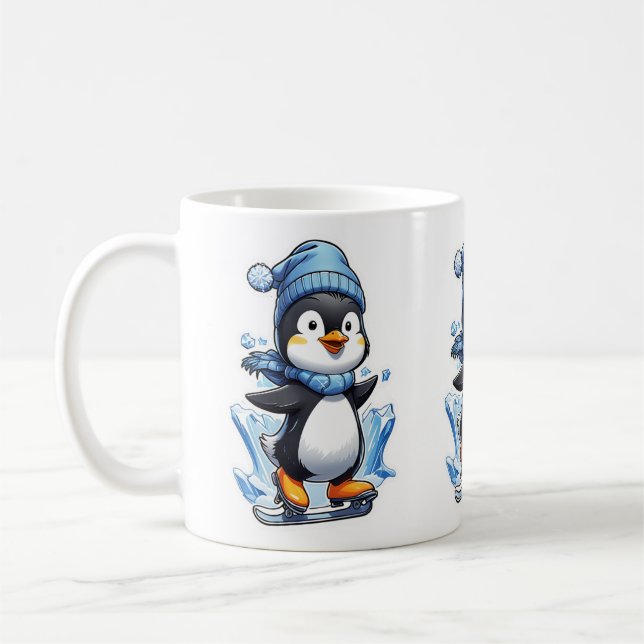 Mug Pingouin d'hiver prise de glace (Gauche)