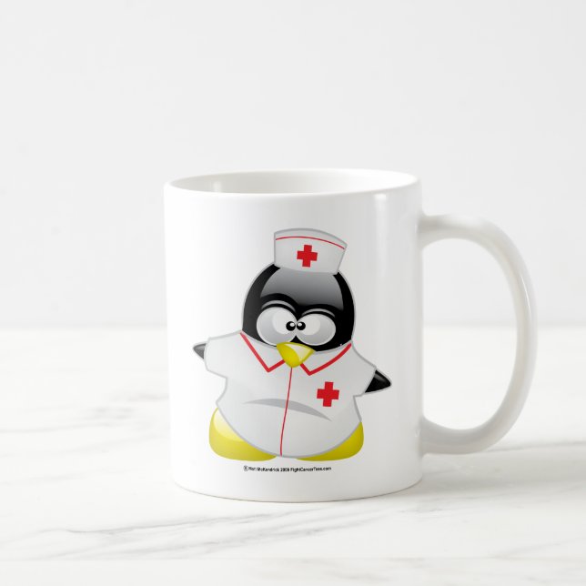 Mug Pingouin d'infirmière (Droite)