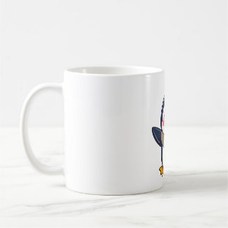 Mug Pingouin en T-shirt amusant à l'écharpe