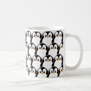 Mug Pingouin gras mignon sur tout le Motif d'impressio