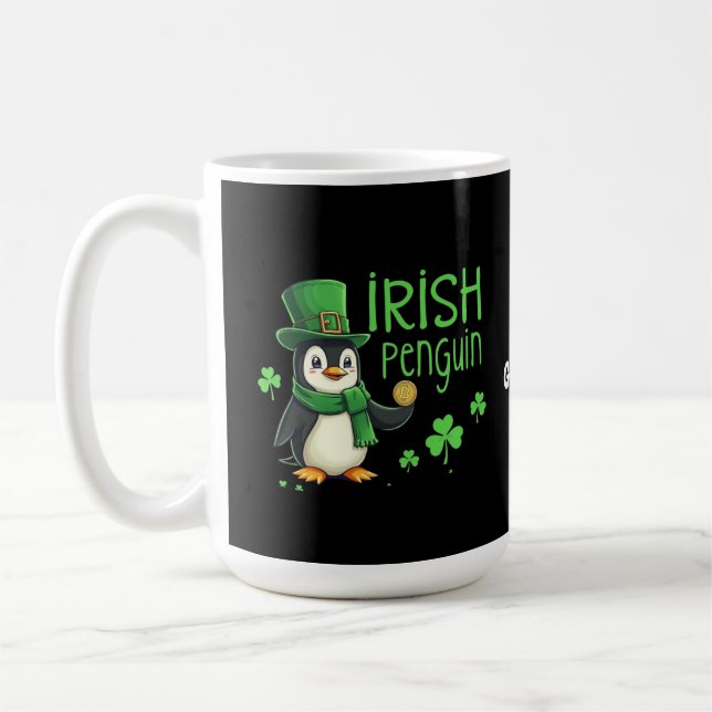 Mug Pingouin irlandais Un heureux mélange de plaisir,  (Gauche)