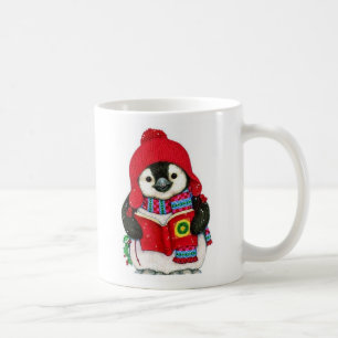 Mug Pingouin mignon avec Noël Carol Christmas Holly