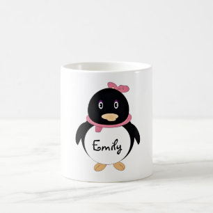 Mug Pingouin mignon de bande dessinée de bébé