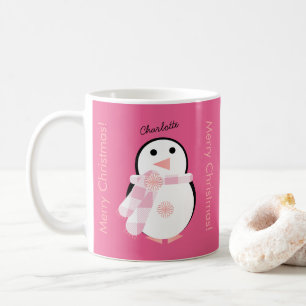 Mug Pingouin mignon Personnalisé Joyeux Noël