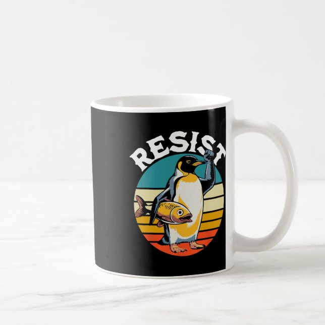 Mug Pingouin palmes vers le haut résiste aux pingouins (Droite)