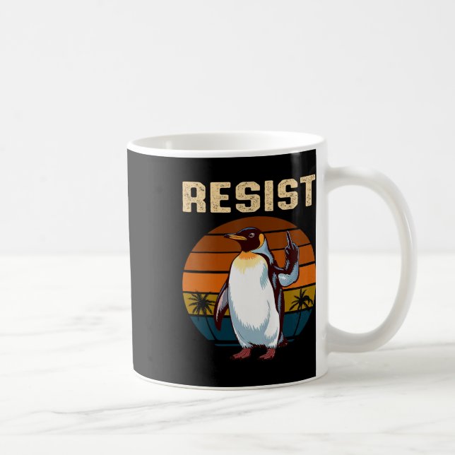 Mug Pingouin palmes vers le haut résiste aux pingouins (Droite)