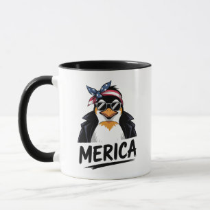 Mug Pingouin Résiste À La Manifestation Contre Les Pin