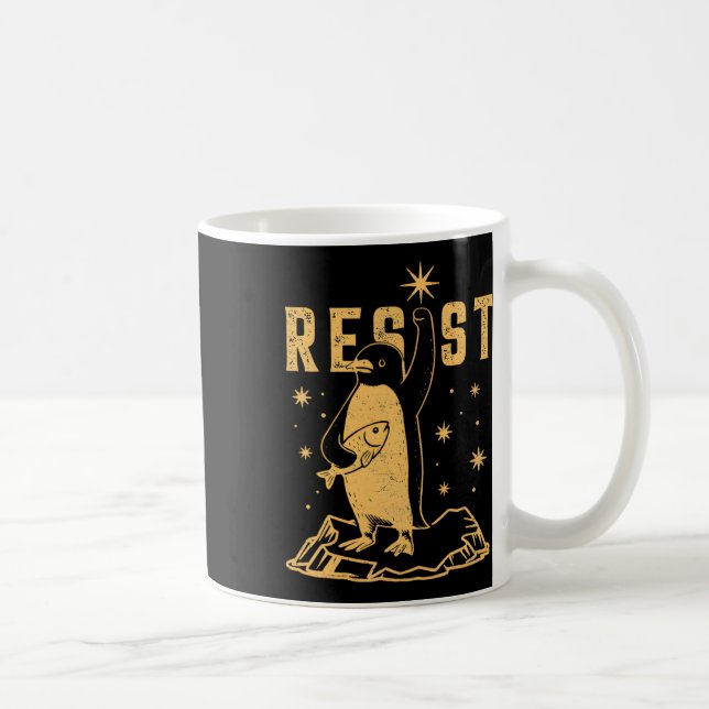 Mug Pingouin Résiste Manifestation De Pingouins Contre (Droite)