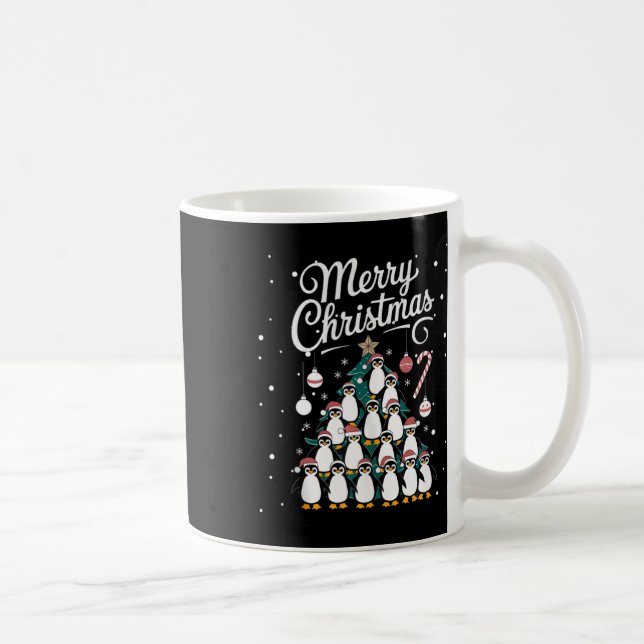Mug Pingouin Xmas Arbre de Noël Pingouin Joyeux Ch (Droite)