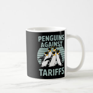 Mug Pingouins amusants contre les tarifs douaniers Fêt