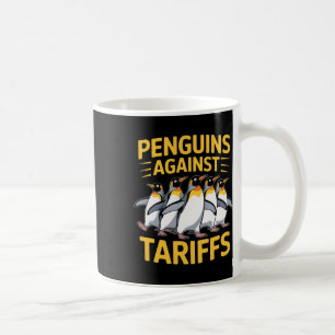 Mug Pingouins amusants contre les tarifs douaniers Fêt