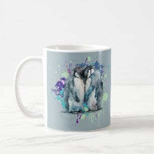 Mug Pingouins aquarelles