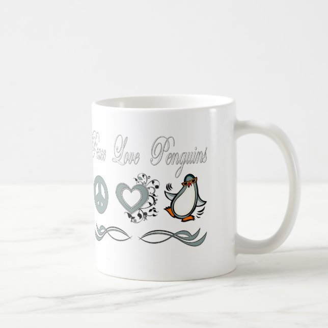 Mug Pingouins d'amour de paix (Droite)
