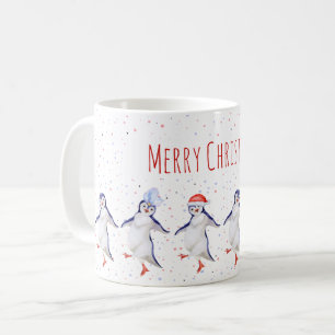 Mug Pingouins dansants de Noël mignons