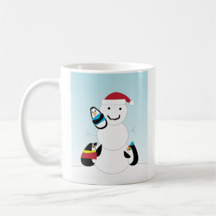 Mug Pingouins et neige hiver