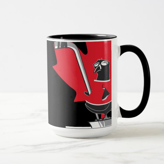 Mug Pingouins Hockey Canada N&B (Droite)