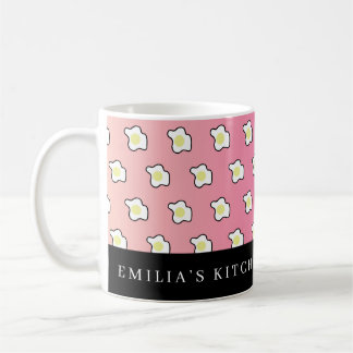 Mug Pink Breakfast Fried Eggs Name