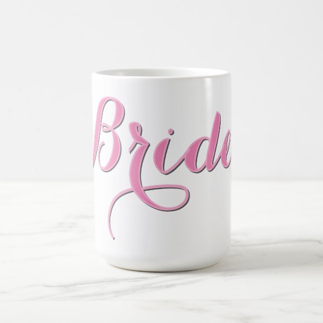 Mug Pink Bride café Mug, cadeau de coupe Mariage pour  (Centre)