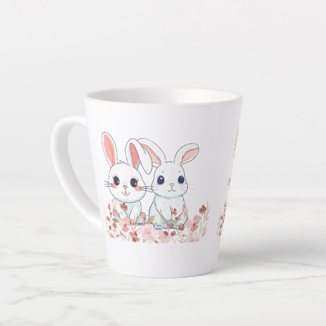 Mug Pink Bunny Latte (Angle gauche)