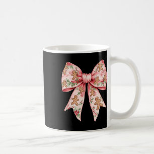 Mug Pink Christmas Bow Coquette Xmas Gingbread Femmes