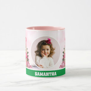 Mug Pink Christmas Nutcracker Kids Photo Hot Chocolat