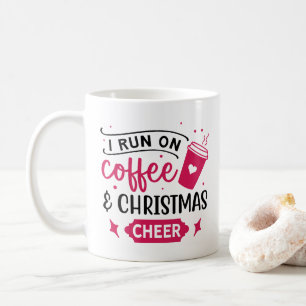 Mug Pink Christmas Run sur Café et Christmas Cheval