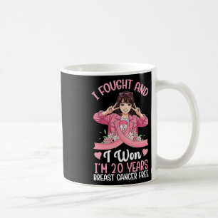 Mug Pink Girl I Fought Et I Won I'm 20 Years Breast C
