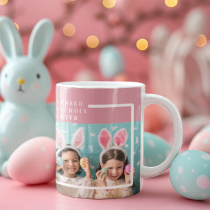 Mug Pink Happy Blessed Easter   Venin