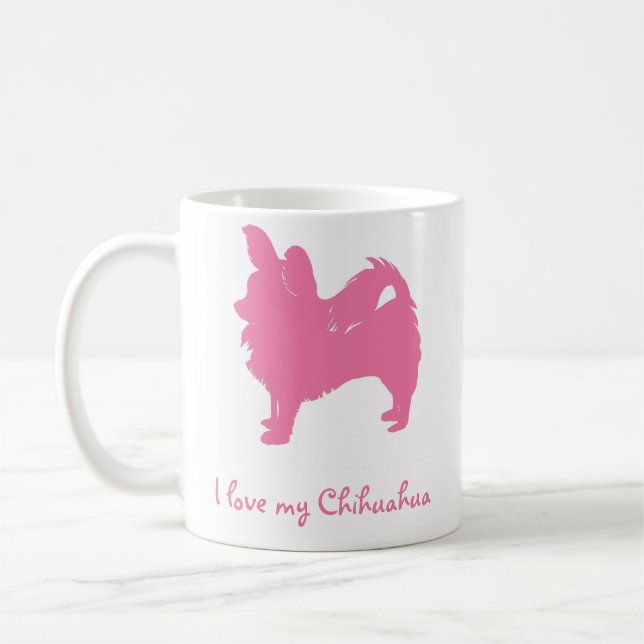 Mug Pink I Love My Chihuahua (Gauche)