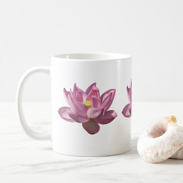Mug Pink Lotus Flower IV (Avec donut)