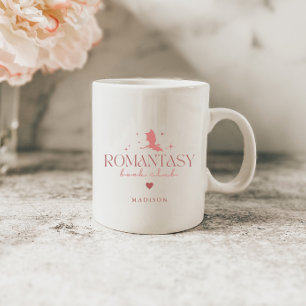 Mug Pink Minimal Personnalisé 'Romantasy' Amateurs de 