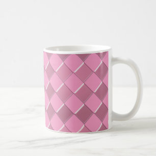 Mug PInk mosaïque carrés design