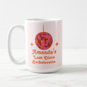 Mug Pink Orange Super Dernière disco Bachelorette Part