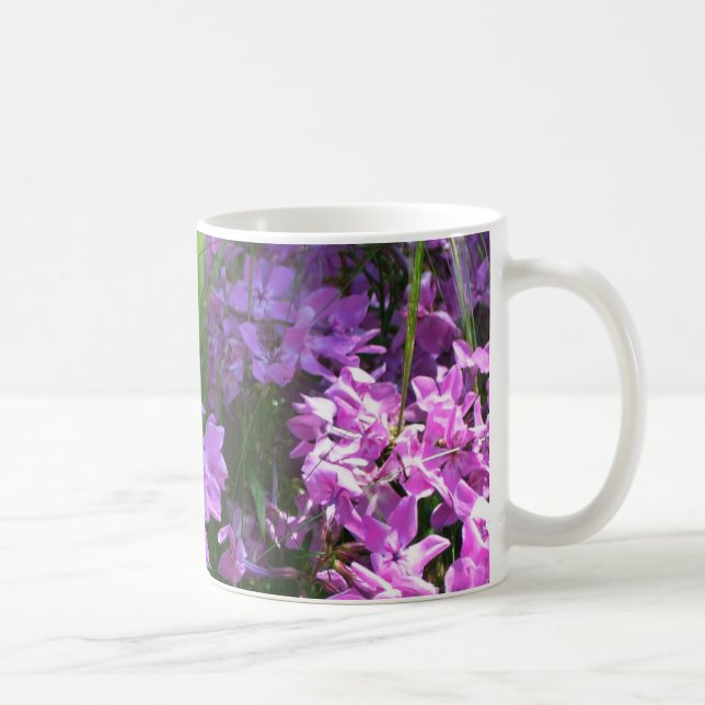 Mug Pink Phlox et Grass été Floral (Droite)