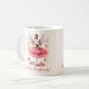 Mug Pink Plum Fairy Script de Noël Musique