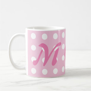 Mug Pink Polka Dot Maman