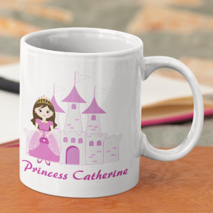 Mug Pink Royal Princess Castle Girl Anniversaire