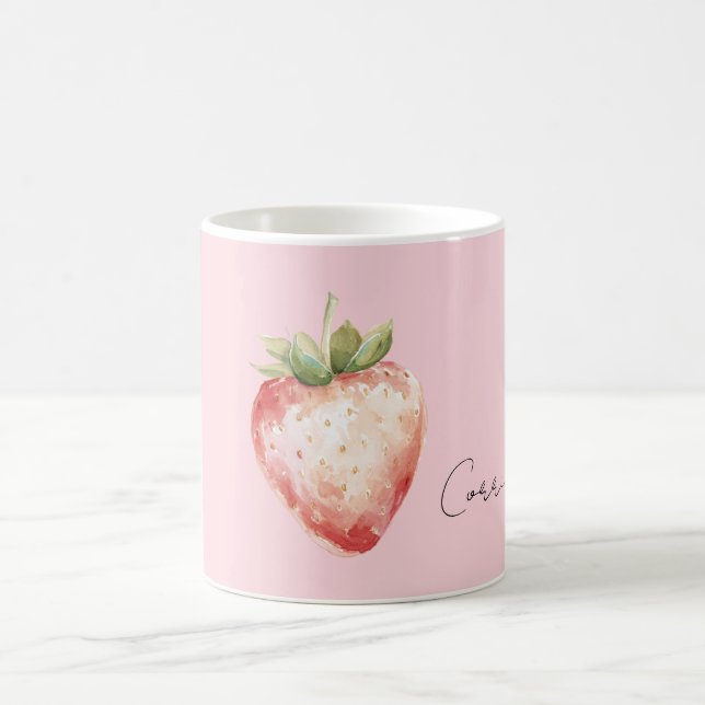 Mug Pink Strawberry Fruit (Centre)