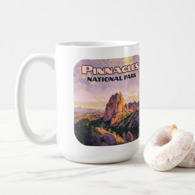 Mug Pinnacles National Park Buttes Californie (Avec donut)
