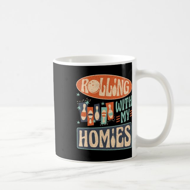 Mug Pins De L'Équipe De Bowling Grève Avec Mes Hommes (Droite)