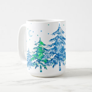 Mug Pins Forêt d'hiver Noël