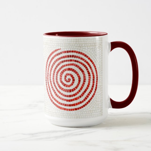 Mug PINWHEEL MOSAIC Tall Maroon Combo Musique (Droite)