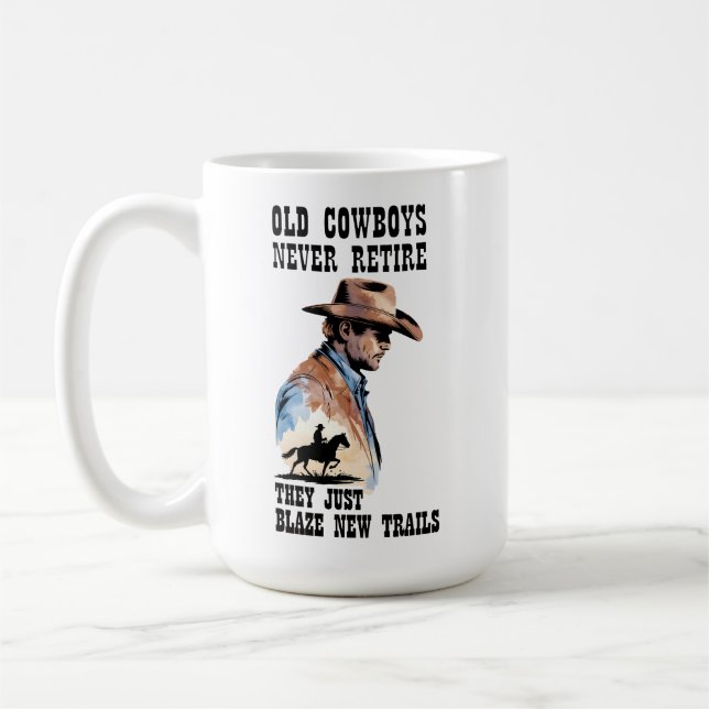 Mug Pionnier Cowboy Occidental Retraite (Gauche)