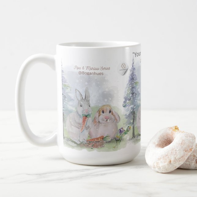 Mug "Pipa & Marlow" Boganhues Impression Bouteille d'E (Avec donut)