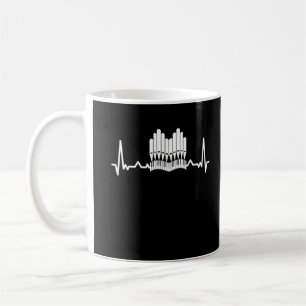 Mug Pipe Organ Heartbeat Church Music Organiste