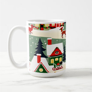 Mug Pique-nique de Noël village de Noël