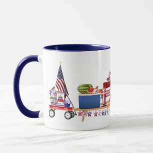 Mug Pique-nique Patriotique Petit Camion Rouge
