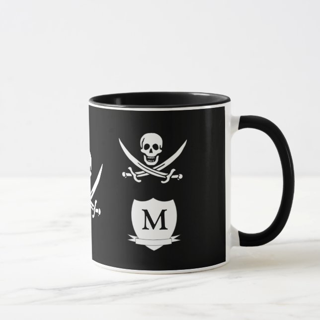 Mug Pirate et monogramme (Droite)