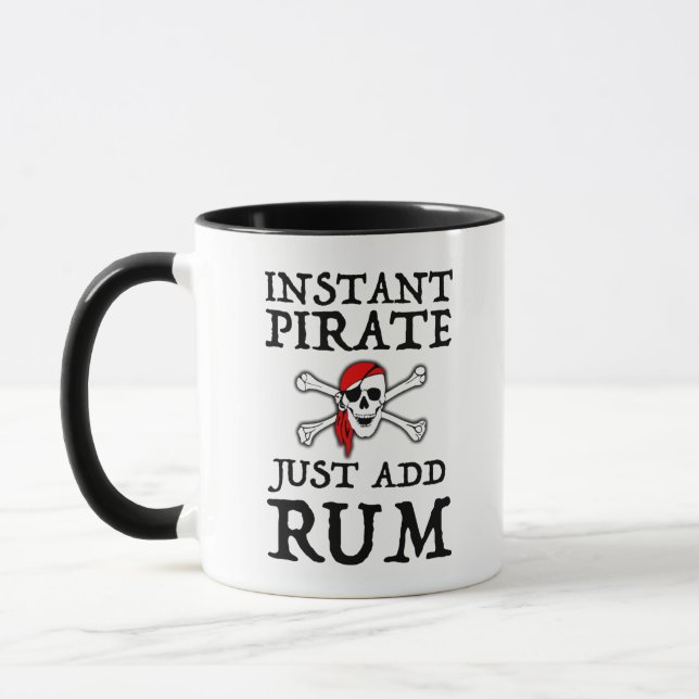 Mug Pirate instantanée - Juste Ajouter du rhum (Gauche)